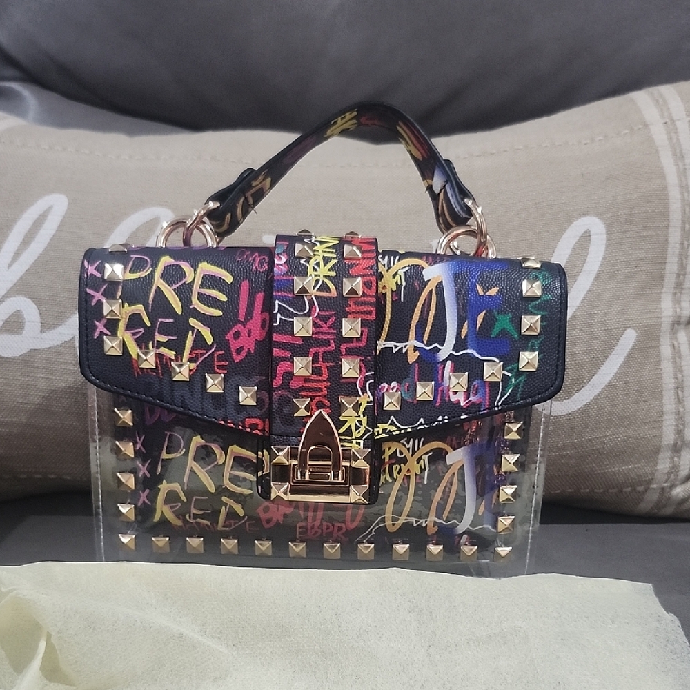Multicolor Studded Women's Bag